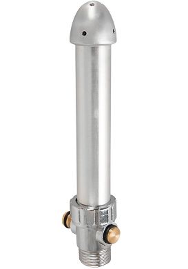 Duschaufsatz Aluminium Eichelform mit Ventil