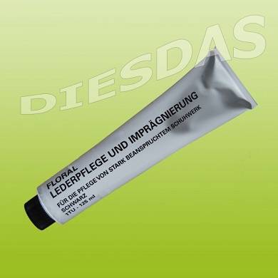 3 Stk Gregor Floral Lederpflege Bundeswehr Schuhcreme schwarz Tube 125ml 3x bw