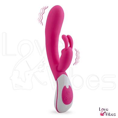 Aufladbarer Rabbit-Vibrator aus Silikon mit Sprachsteuerung