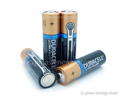 20x MIGNON AA Ultra Power LR6 MN1500 DURACELL 2900 mAh m.Batterietester 20 Stk