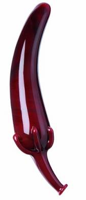 GLASSVIBRATIONS Glasdildo roter Pfeffer