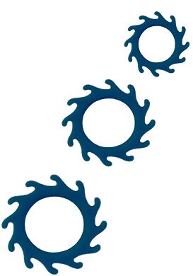 Cockring-Set Silicone Ornament Enhance No. II blue