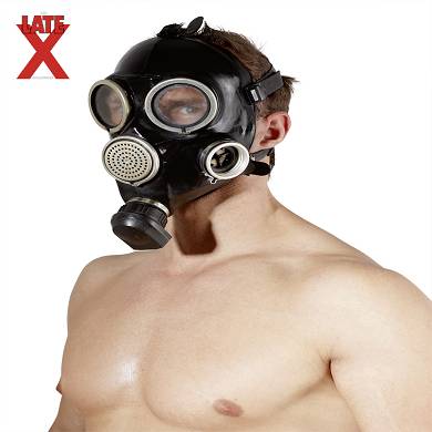 Latex-Gasmaske