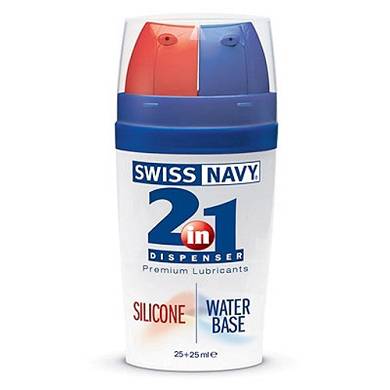 Swiss Navy 2-in-1 Gleitmittel auf Silikon- & Wasserbasis