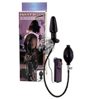 Aufpumpbarer Analplug mit Vibratorfunktion
