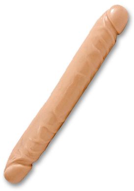 30 x 3,7 cm Doc Johnson Jr. Veined Double Header Bender Doppeldildo flesh
