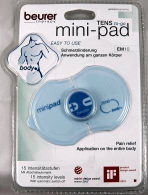 beurer EMS-Pad EM-10 Body PZN 9509395 mobiles Tens-Gert