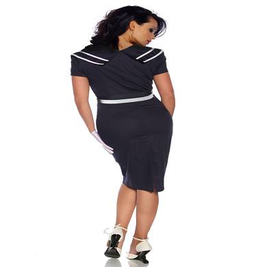 Pin Up Vintage Kleid mit typischem Matrosen-Kragen