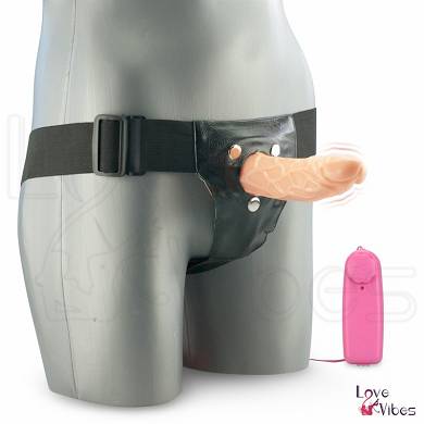 Hohler Strap-On-Dildo mit Vibration