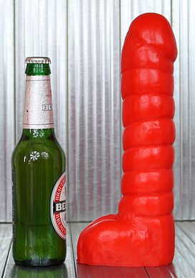26 x 6 cm Dildo JEFF red