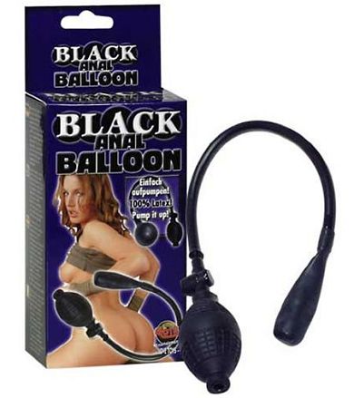 Black Anal Balloon Dildo