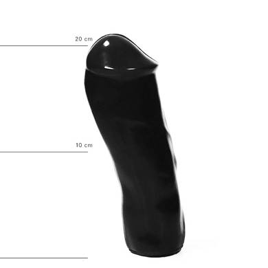 Realistischer Dildo 20 cm in Schwarz