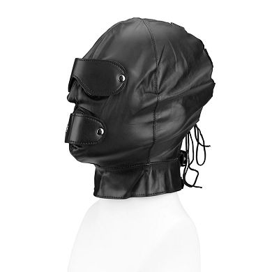 Leder-Maske mit abnehmbaren Partien