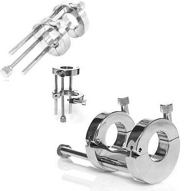 hodensack_spanner_keuschheit_doppel_ring_extrem_cbt_ball_gewicht