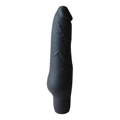 Silikon-Penis Vibrator in Schwarz