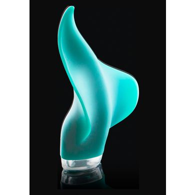 9 x 9 cm Clandestine Mimic Aufliegevibrator seafoam - Akku Power