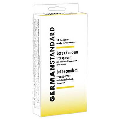German Standard Transparente Kondome - 12 Stck
