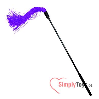 Rubber Tickler violett, Peitsche