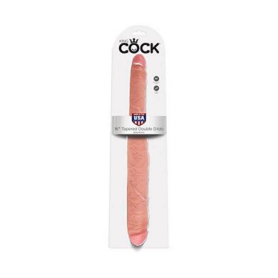 Pipedream King Cock - 16 Inch Doppel Dildo - verjüngten - hautfarbe - 43.5 cm Lä