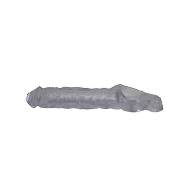 TSX Medium Veinzy Cock Extender Clear Fauxskin - Penis Verlängerung - 24 cm lang - Du
