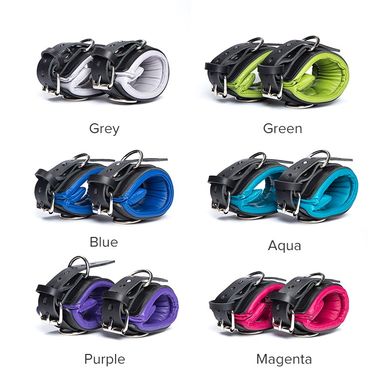 Padded Leather Wrist Cuffs