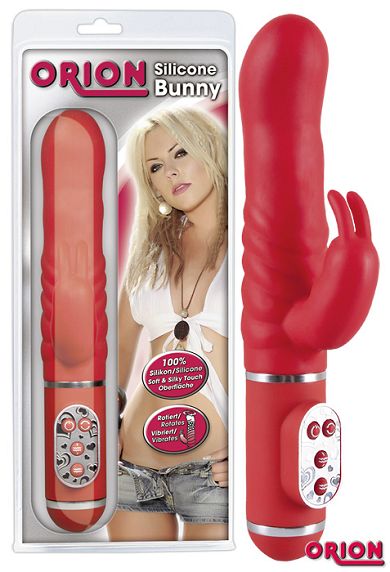 Vibrator "Silicone Bunny" Rot