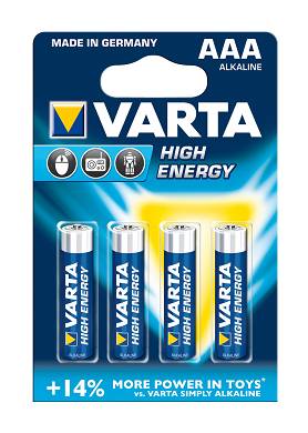 40x Batterien Micro AAA LR03 LR3 VARTA 41903 High Energy Batterie