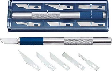 WEDO SkalpellSet Nr. silber blau 15cm