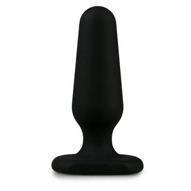 Einfacher Silikon Analplug - Schwarz