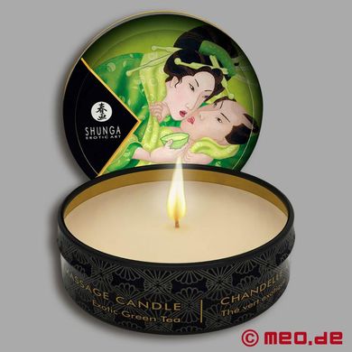 Massagekerze Shunga - Grner Tee
