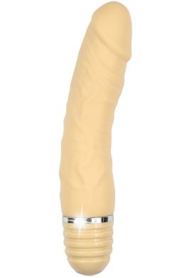 21 x 3,9 cm Silicone Bendable Buddy Vibrator flesh