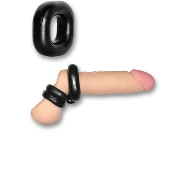 SportFucker Boner Kit - Cockring mit Ballstretcherringen black