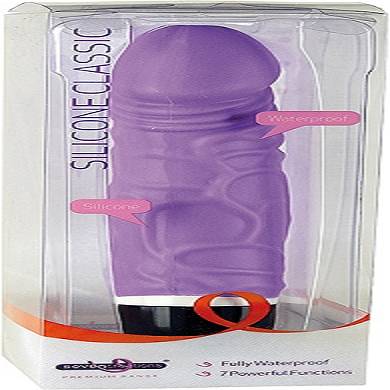 Silicone Classic Vibrator ca. 19cm purple