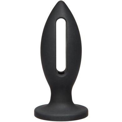 10 x 3,8 cm KINK by Doc Johnson - Lube Luge - Premium Silicone Buttplug black