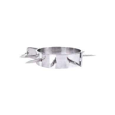 Halsband aus Metall mit langen Spikes