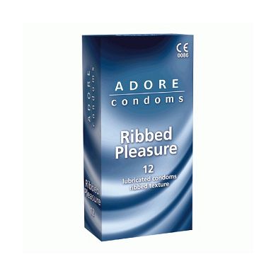 Adore Ribbed 1 Kondom