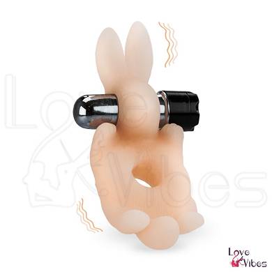 Vibro-Penisring Rabbit aus Silikon