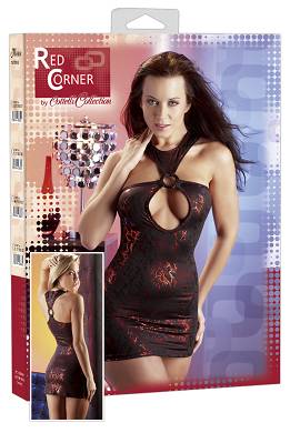 Elastisches Minikleid mit sexy Dekollet