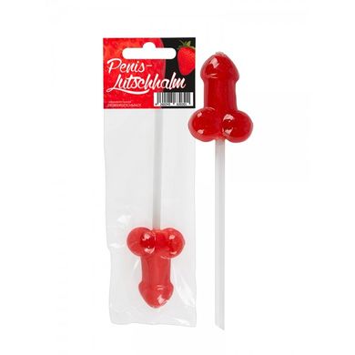 Penis-Lutschhalm, rot