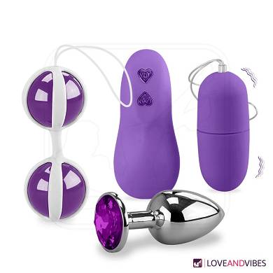 Toy-Paket mit Analschmuck, Vibro-Ei & Liebeskugeln