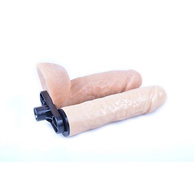 Doppelter Dildoaufsatz f?r Fickmaschinen