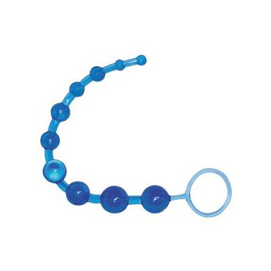 Extasialand Analkette Perlenstab in purple und blau