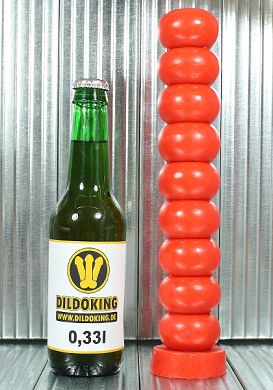 28 x 4,5 cm Dildo Ripp the Jacker red