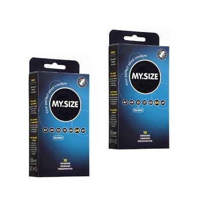 2x My.Size Kondome 57mm - 10er DOPPEL-Sparpaket