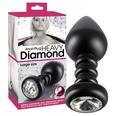 Analplug Black Diamond Large 10 x 4 cm