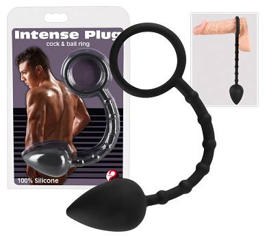 Intense Plug Cock & Ball Ring