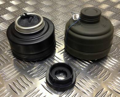 Original Gas Maske Filter / Kanister Adapter Von 40mm Gewinde sich 60mm