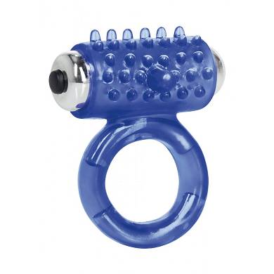 Apollo - Penisring mit Vibration -  4 cm - in Blau