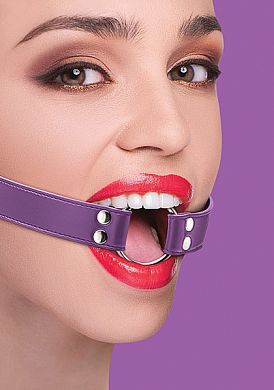 Mundknebel - Ring Gag - purple