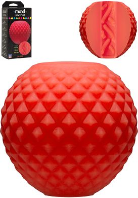 Mood Powerball Stroker Zig-Zag Masturbator orange